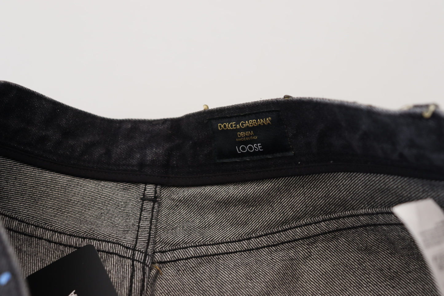 Elegantes pantalones vaqueros con estampado multicolor