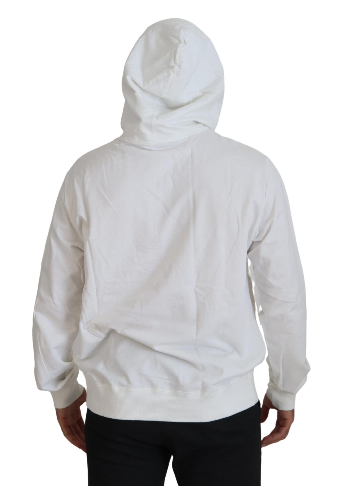 Impresionante suéter blanco con capucha