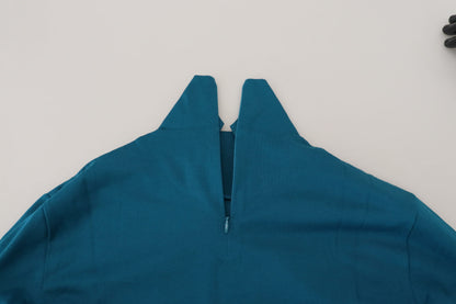 Suéter elegante de algodón azul