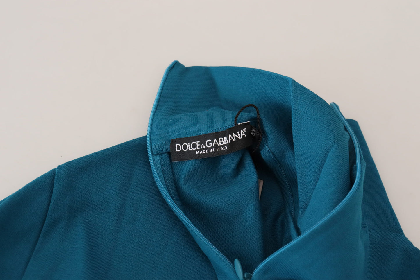 Suéter elegante de algodón azul
