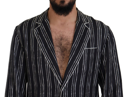 Chaqueta de pijama de seda elegante para estar en casa