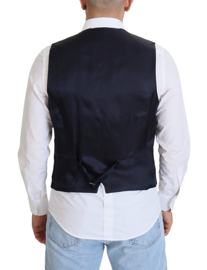 Elegante chaleco de vestir formal azul oscuro