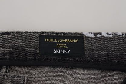 Multicolor Cotton Tie Dye Skinny Denim Jeans