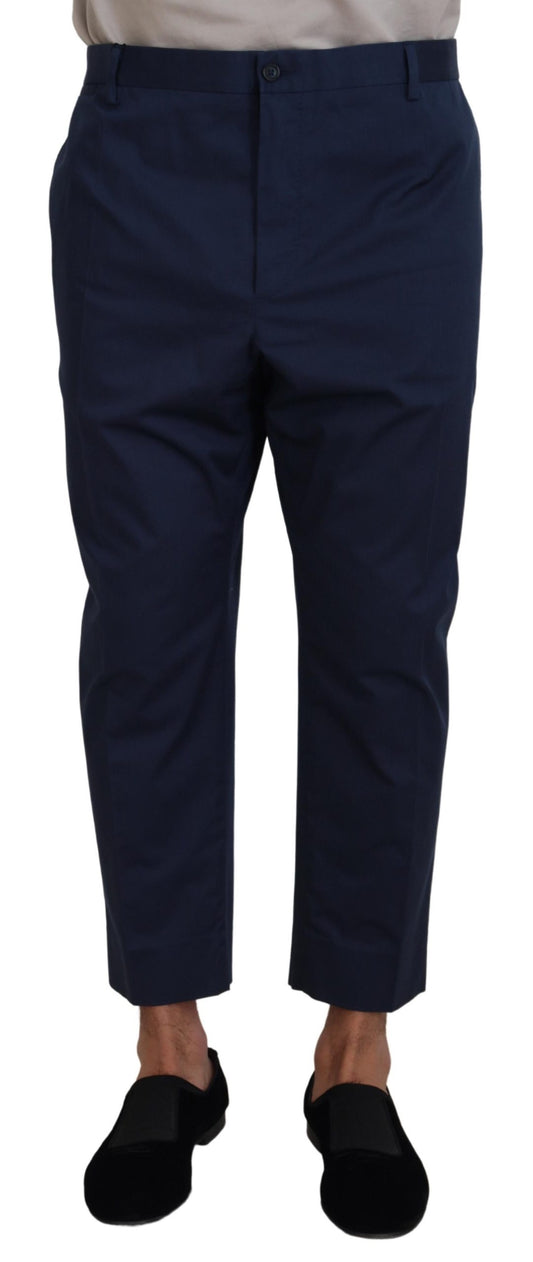 Pantalones elegantes de mezcla de lana recortados