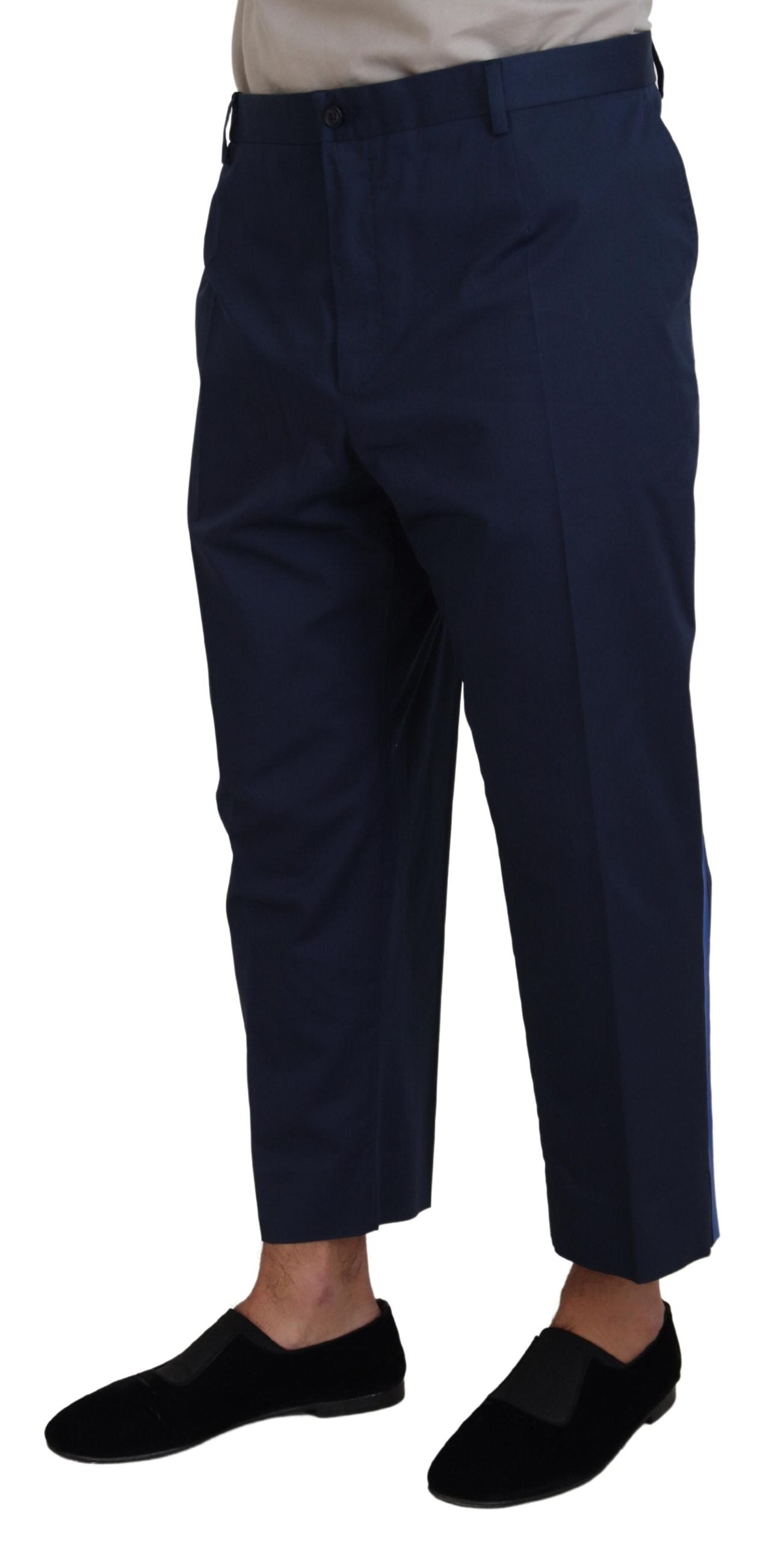 Pantalones elegantes de mezcla de lana recortados