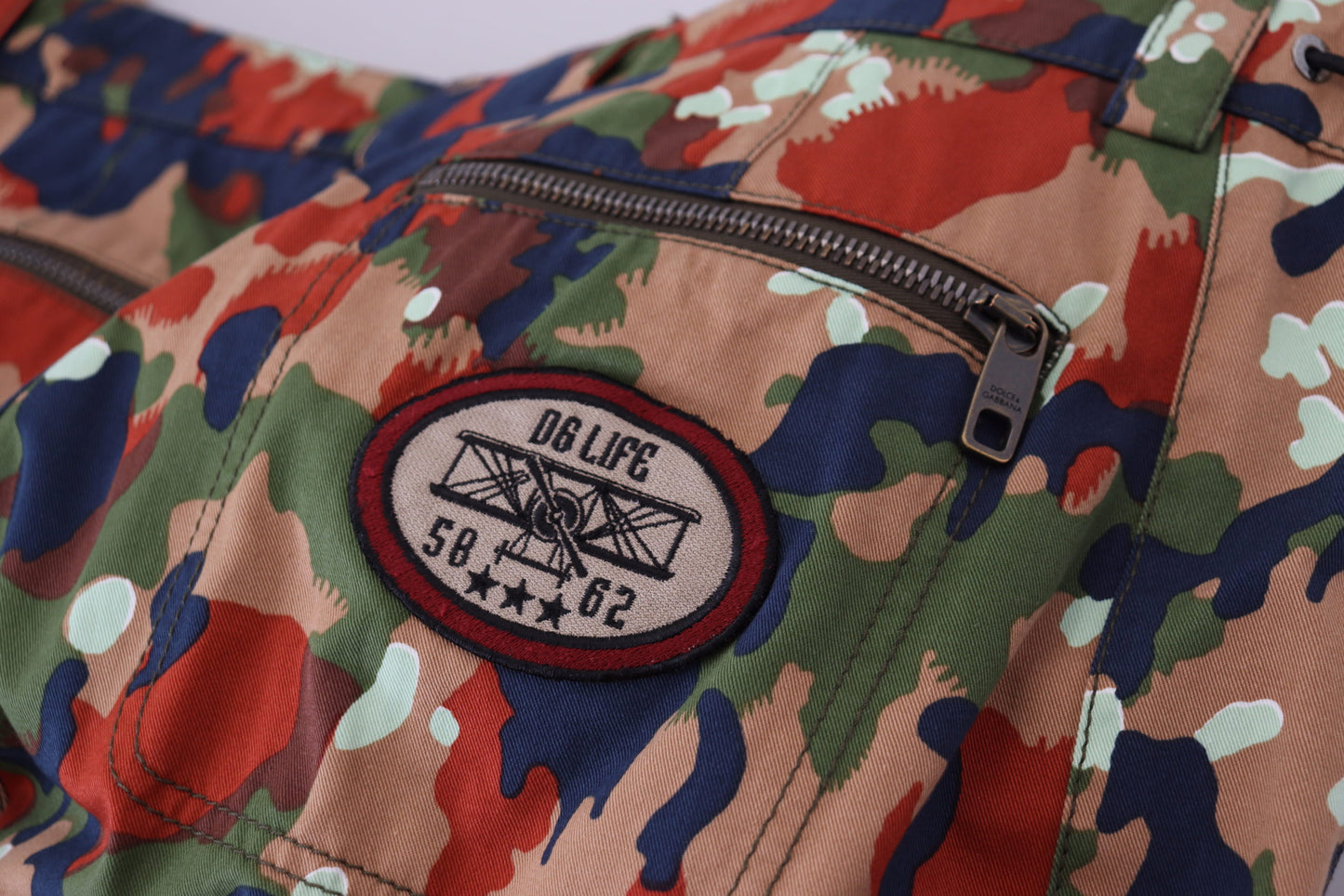Shorts cargo multicolor de diseñador italiano