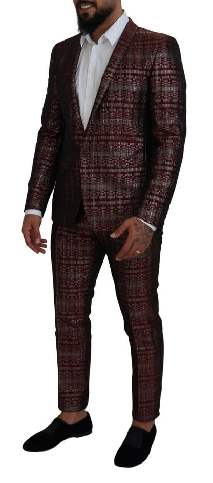 Traje de dos piezas Burdeos Fantasy Slim Fit