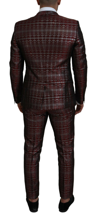 Traje de dos piezas Burdeos Fantasy Slim Fit