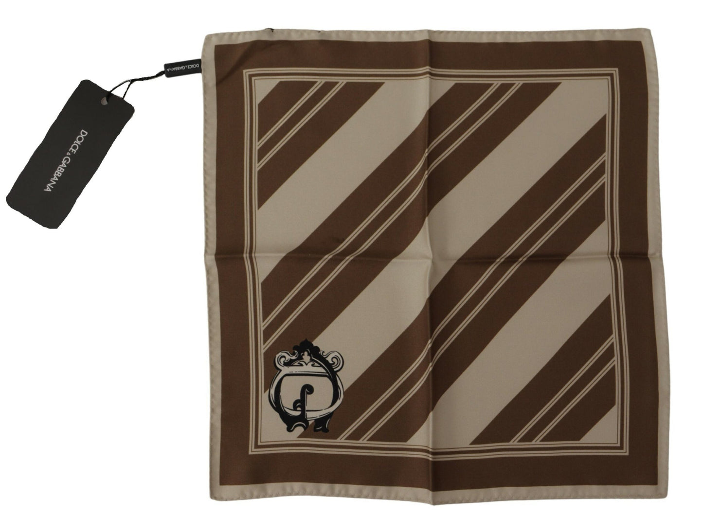 Elegante bufanda de seda a rayas para hombre