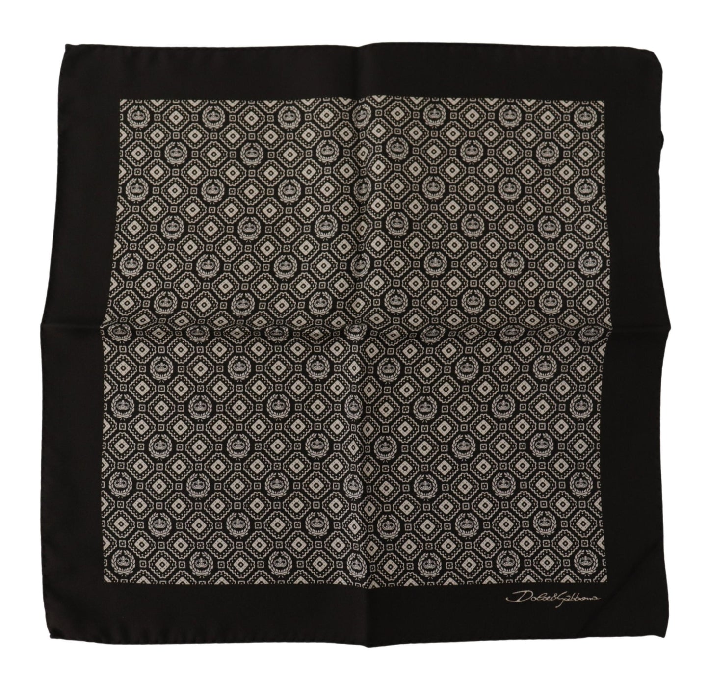 Elegante bufanda de seda negra para hombre
