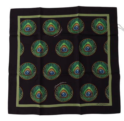 Elegante pañuelo cuadrado de seda