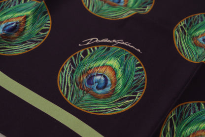 Elegante pañuelo cuadrado de seda
