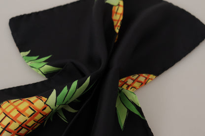 Elegante bufanda cuadrada de seda para hombre