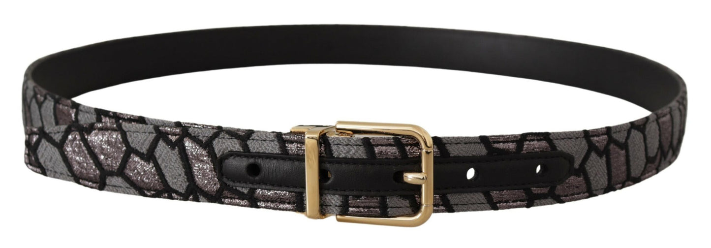 Cinturón de cuero multicolor con diseño llamativo