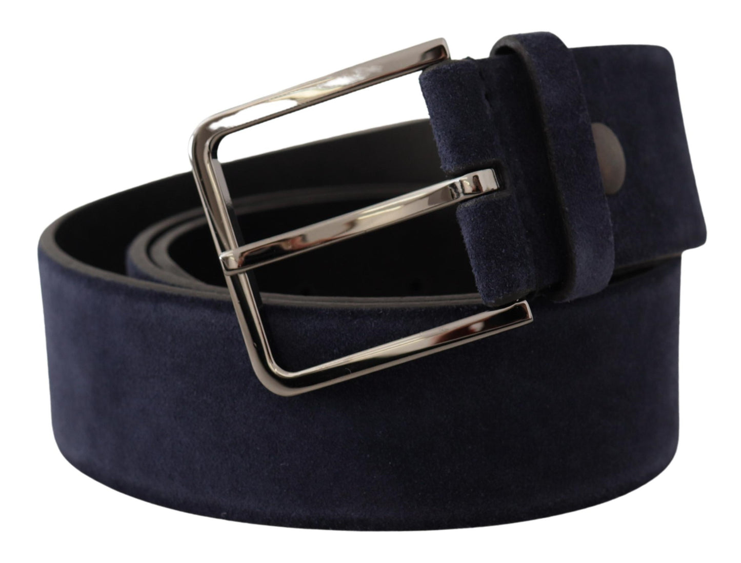 Cinturón de piel de terciopelo Navy Elegance
