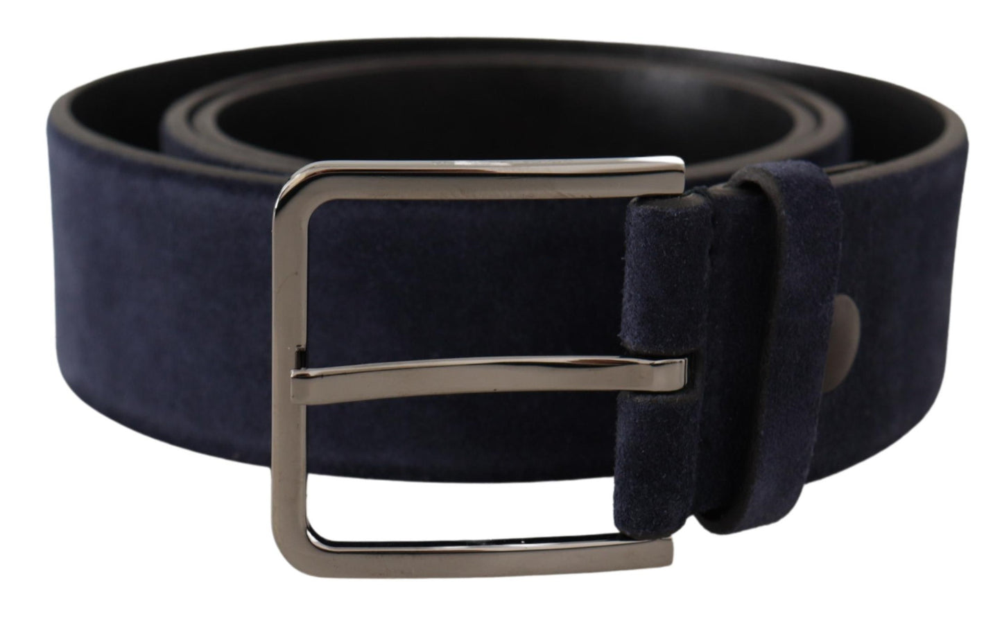 Cinturón de piel de terciopelo Navy Elegance