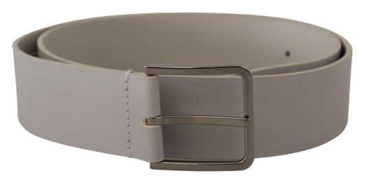 Elegante cinturón de piel Vitello blanco