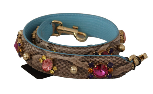Elegante accesorio de correa de hombro de piel de pitón