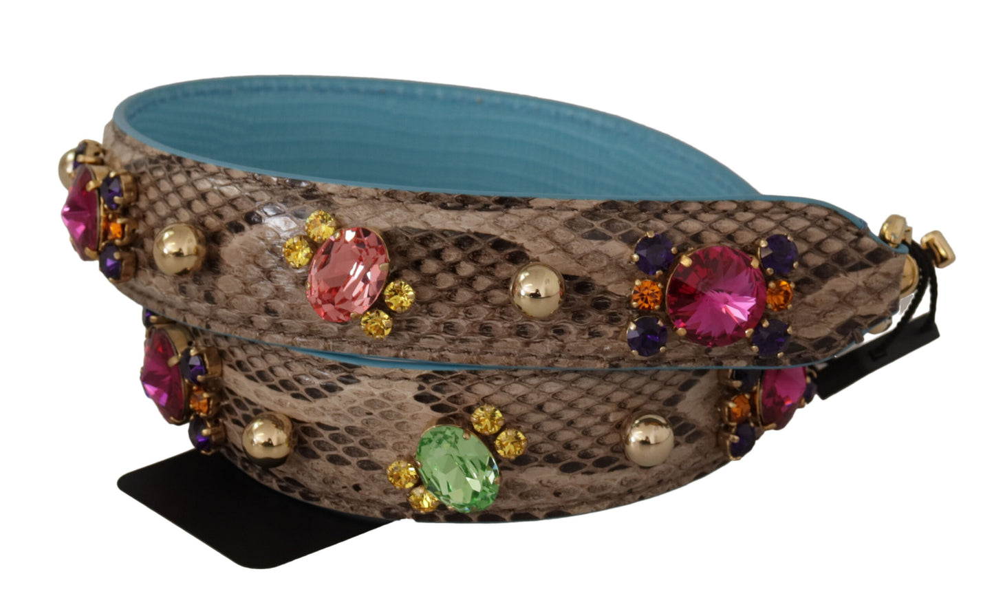 Elegante accesorio de correa de hombro de piel de pitón