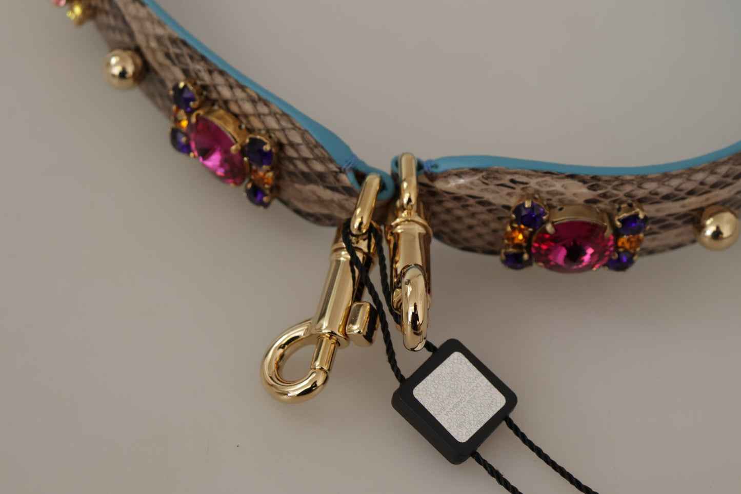 Elegante accesorio de correa de hombro de piel de pitón