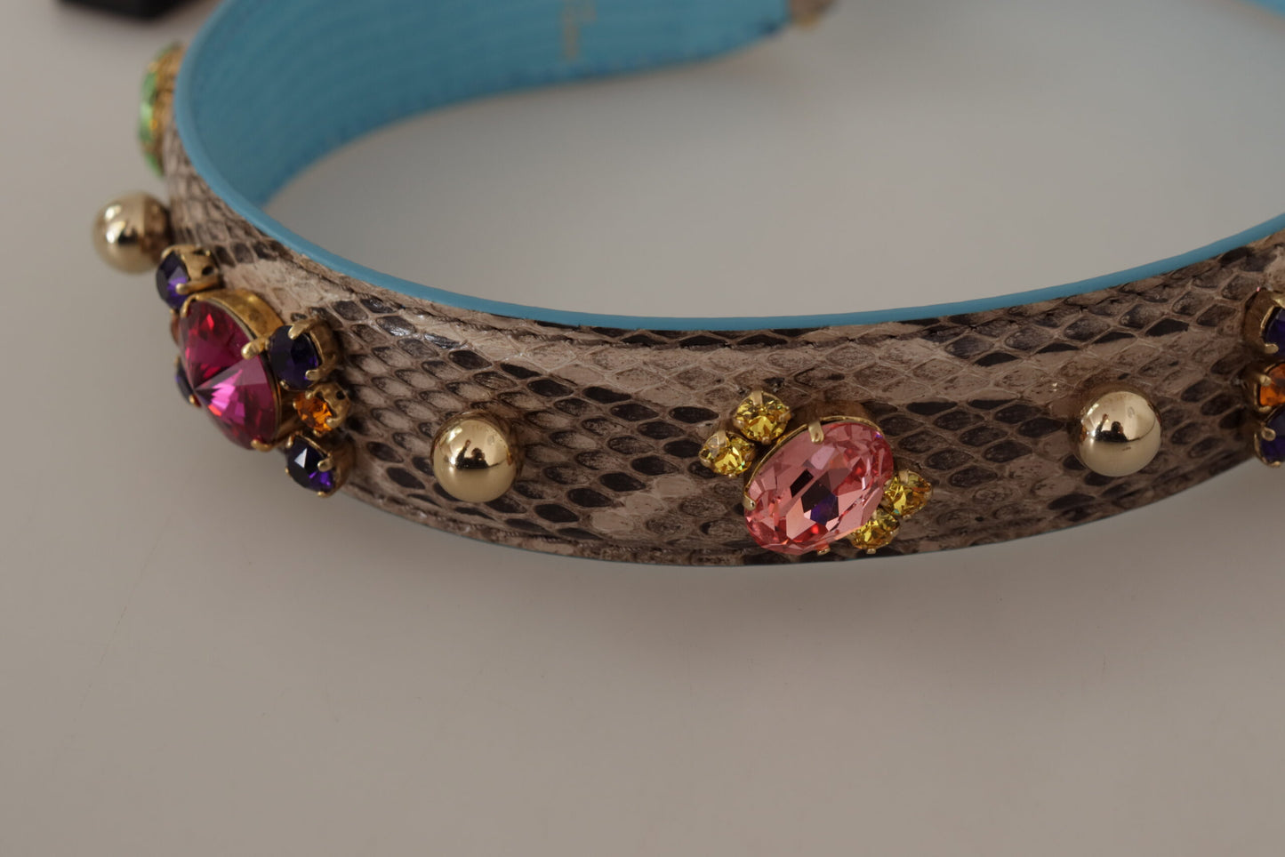 Elegante accesorio de correa de hombro de piel de pitón