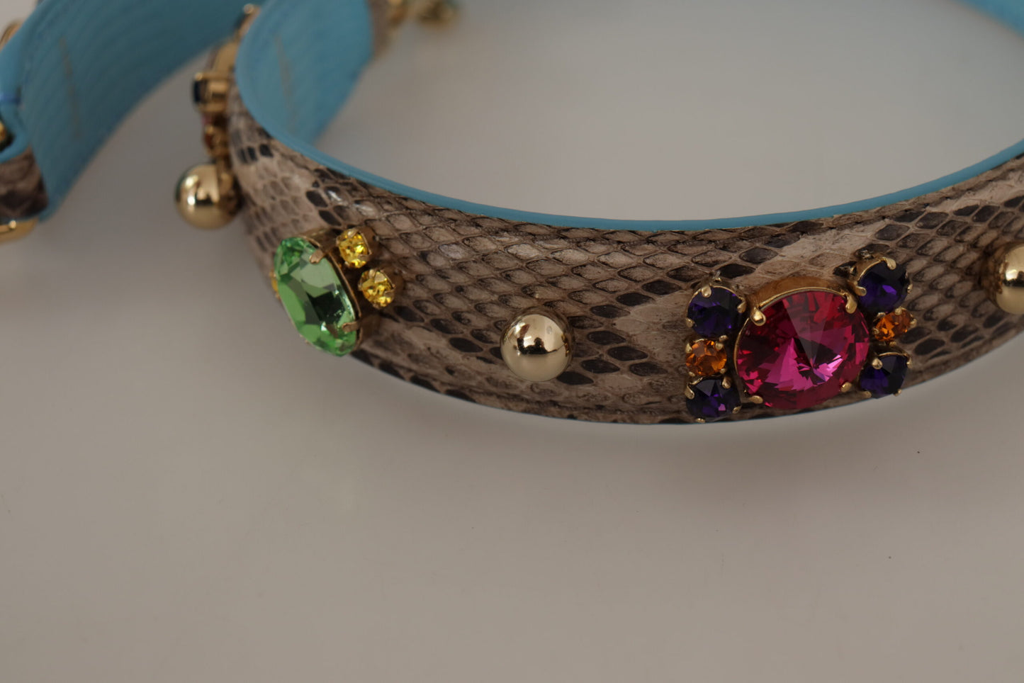 Elegante accesorio de correa de hombro de piel de pitón