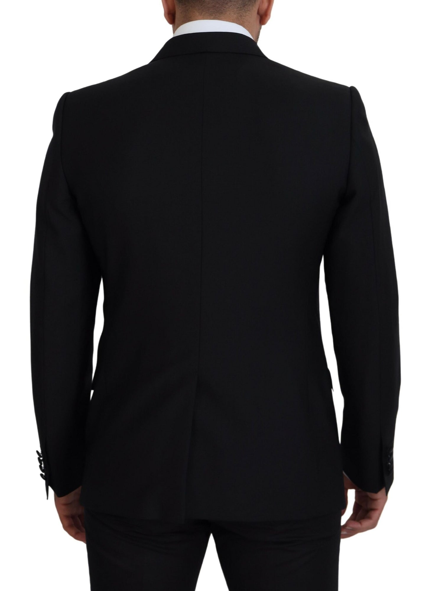 Elegante blazer formal negro tipo martini