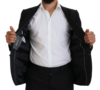 Elegante blazer formal negro tipo martini