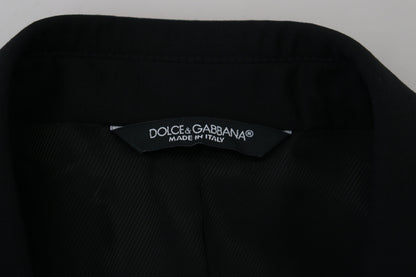 Elegante blazer formal negro tipo martini