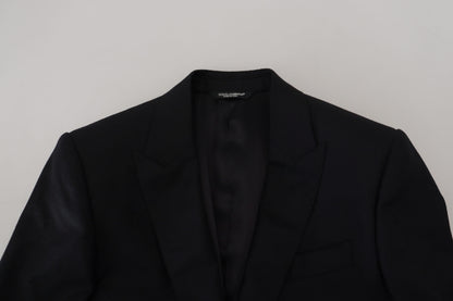 Elegante blazer formal negro estilo Martini