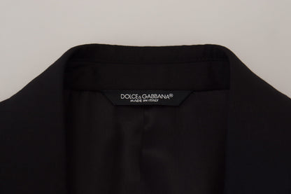 Elegante blazer formal negro estilo Martini