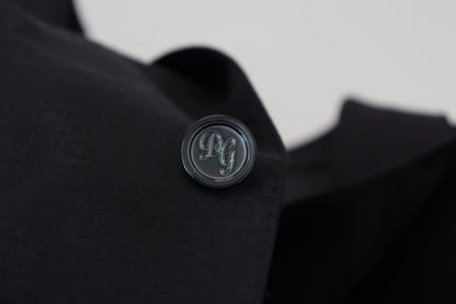 Elegante blazer formal negro estilo Martini