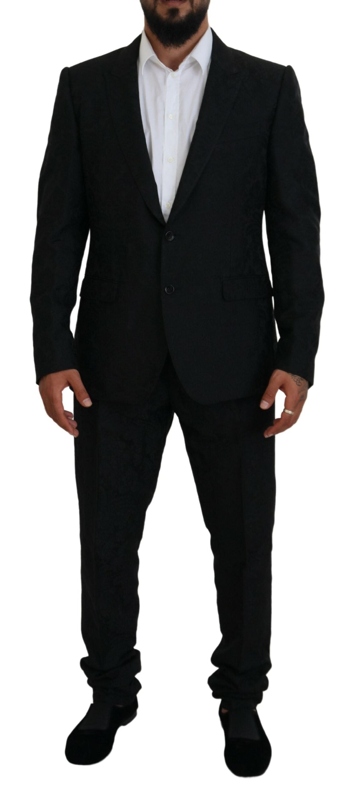 Traje de diseñador de corte entallado Black Martini