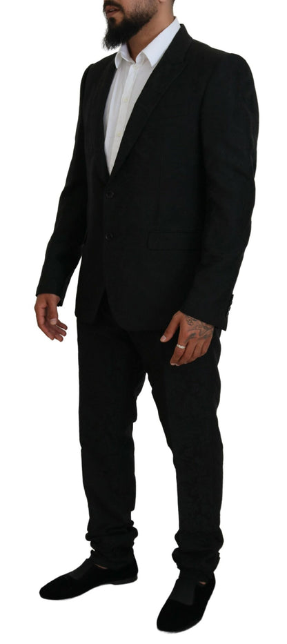 Traje de diseñador de corte entallado Black Martini