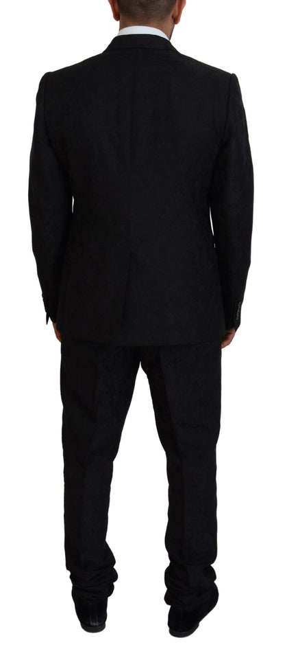 Traje de diseñador de corte entallado Black Martini