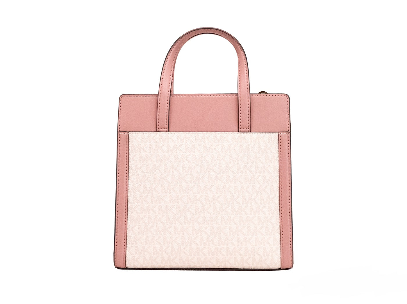 Bolso bandolera pequeño Cece de PVC rosa con solapa Norte-Sur