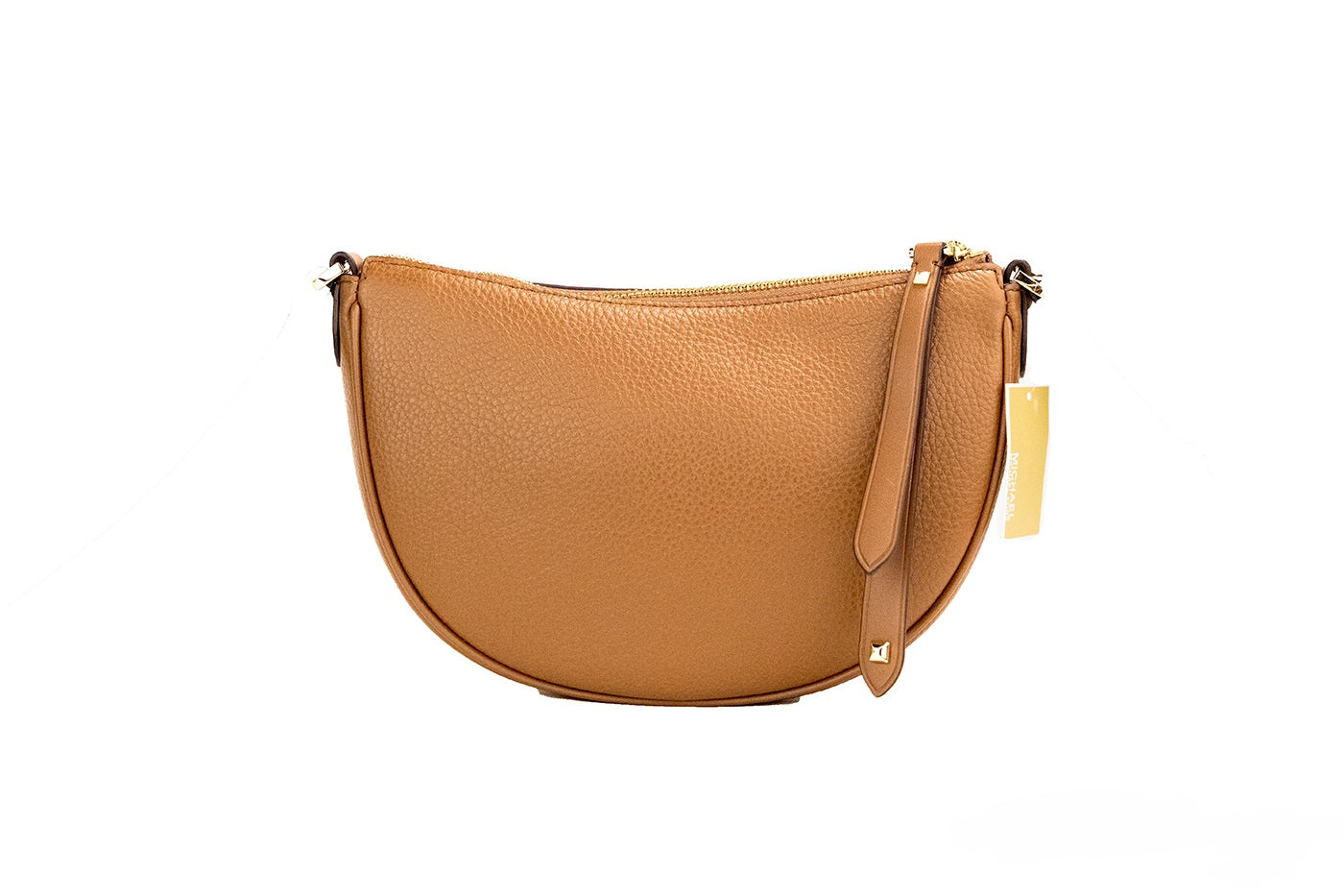 Bolso bandolera Dover Small Luggage de piel granulada con forma de media luna