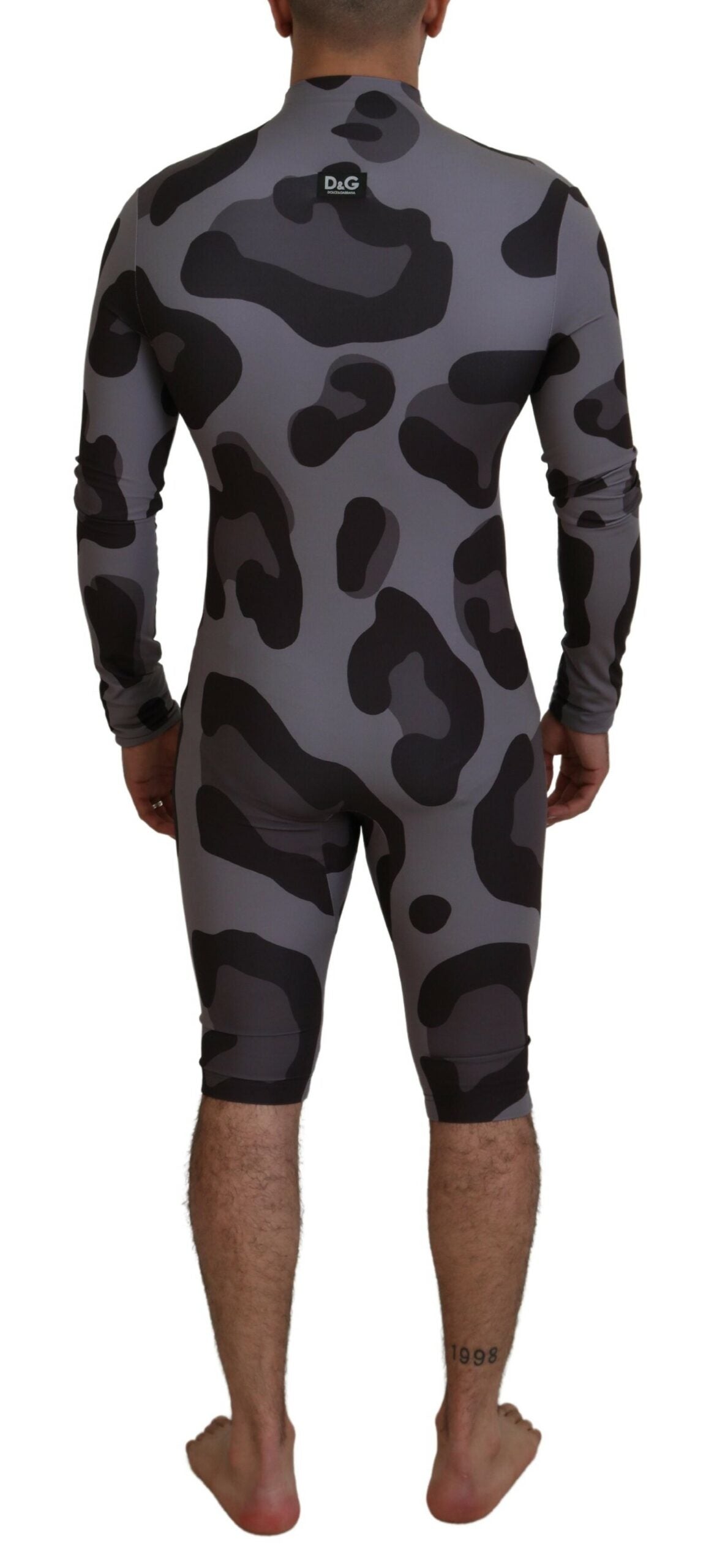 Traje de baño de neopreno Elite gris estampado para hombre