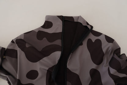 Traje de baño de neopreno Elite gris estampado para hombre