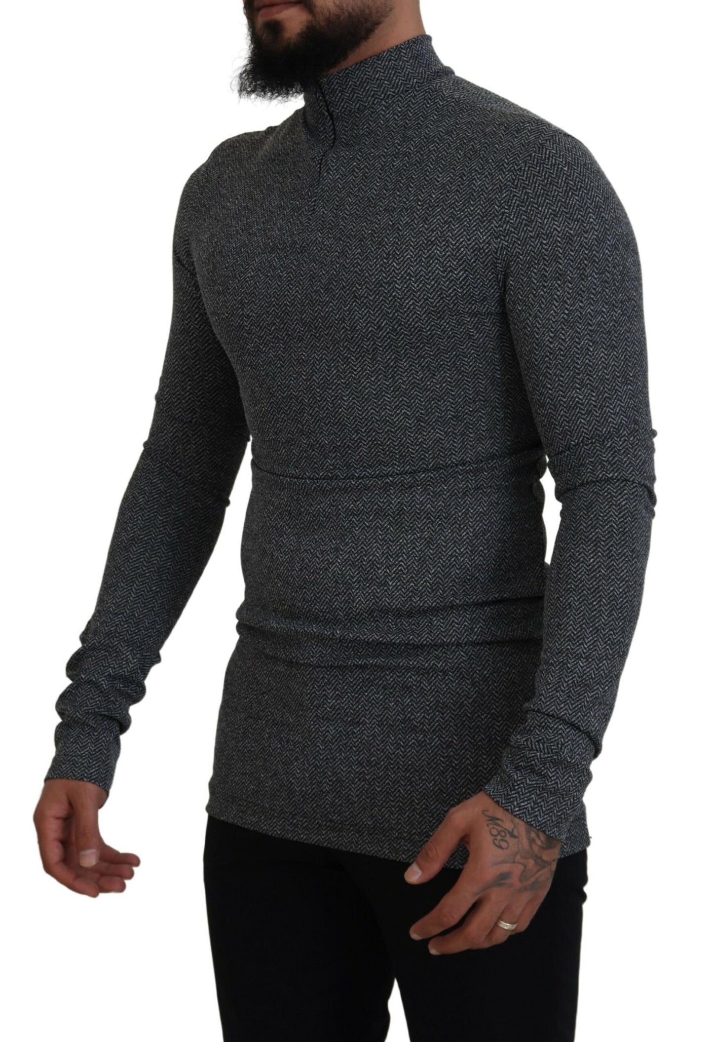 Suéter elegante gris oscuro