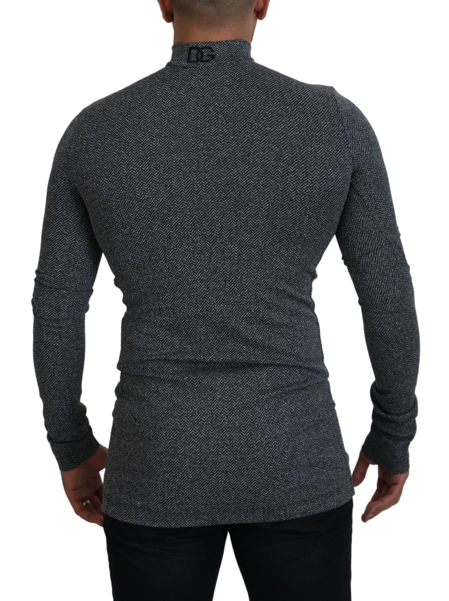 Suéter elegante gris oscuro
