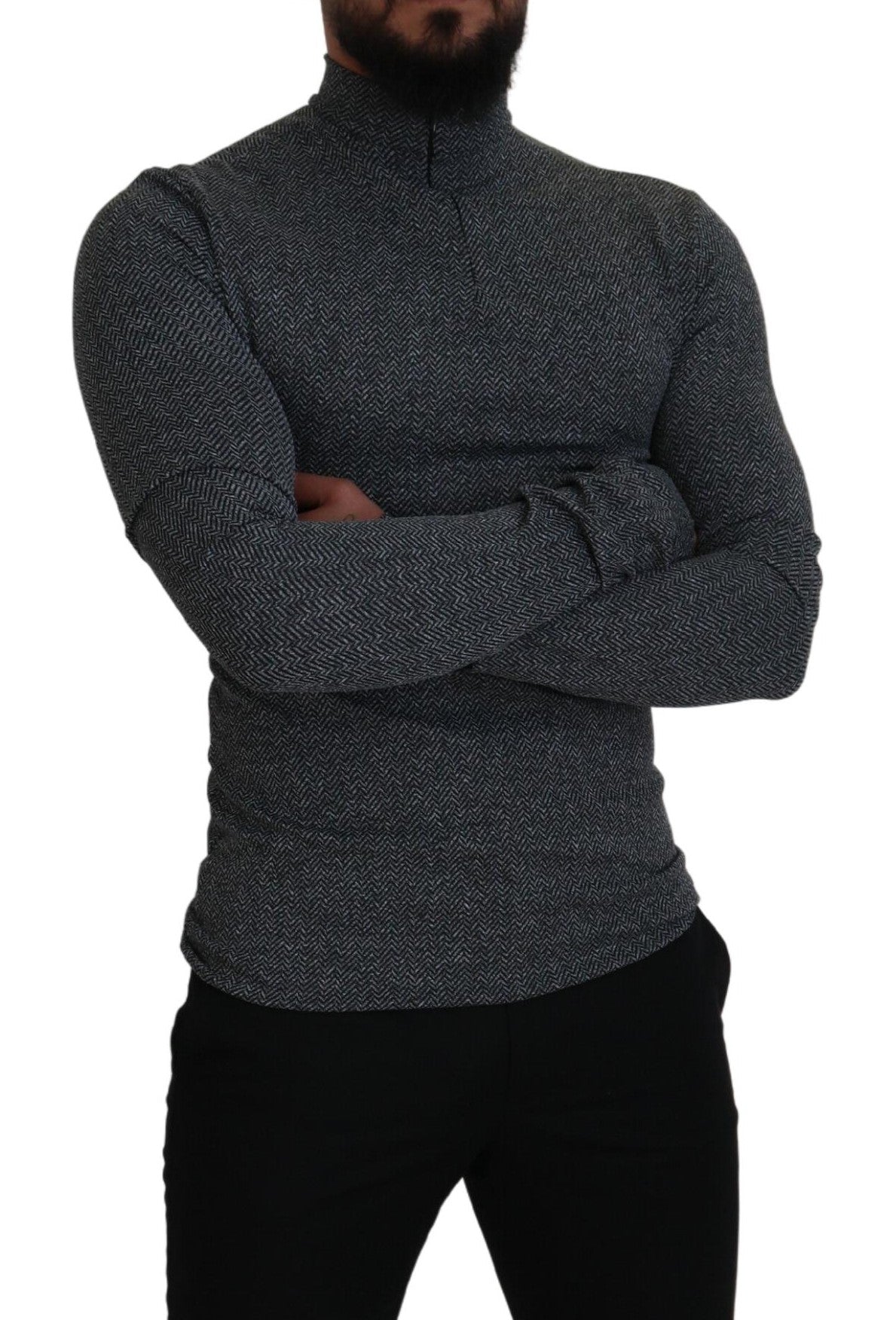 Suéter elegante gris oscuro