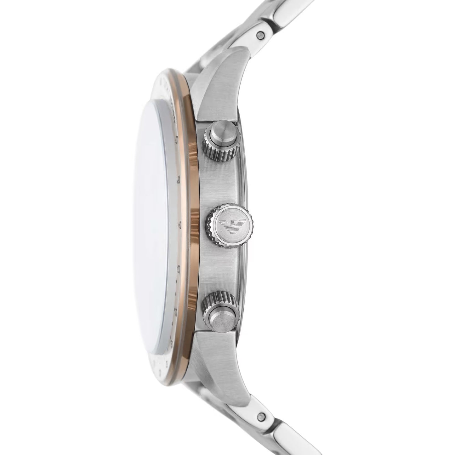 Reloj cronógrafo clásico de acero para hombre