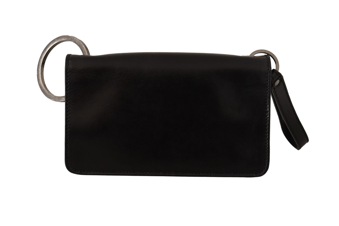 Elegante minicartera de piel en negro atemporal