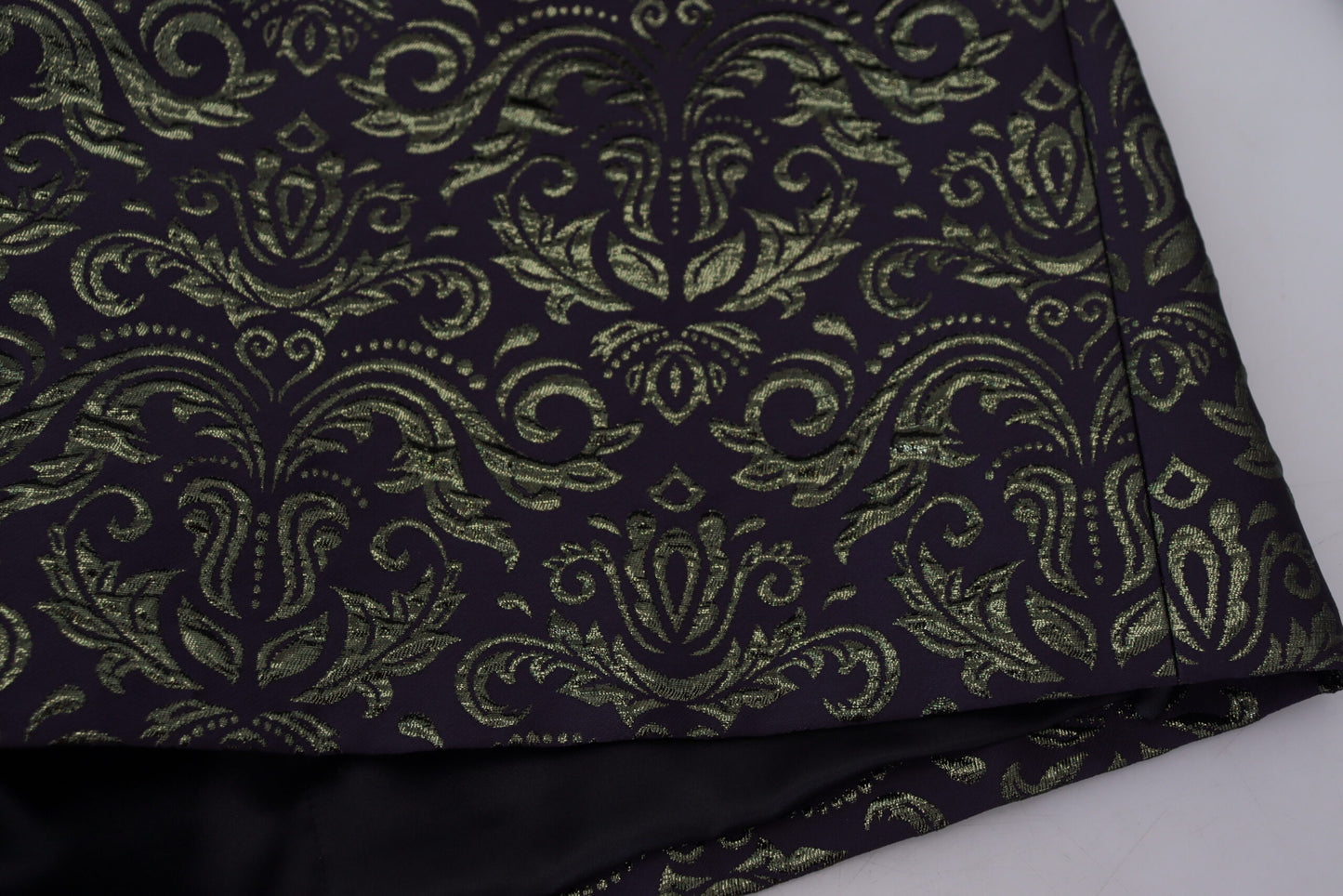 Chaqueta tipo bata de jacquard dorado