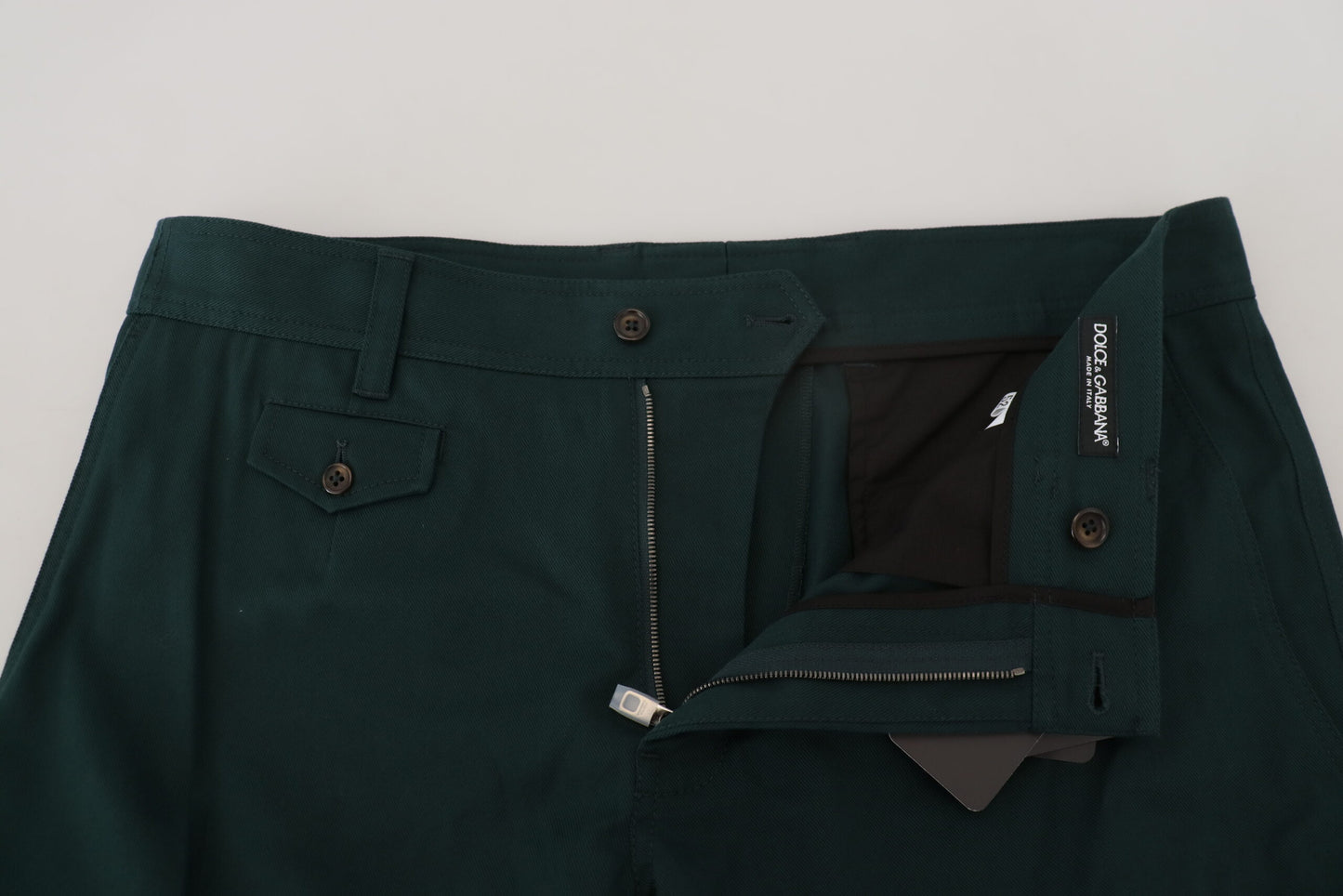 Vaqueros cargo elegantes de corte ajustado en verde