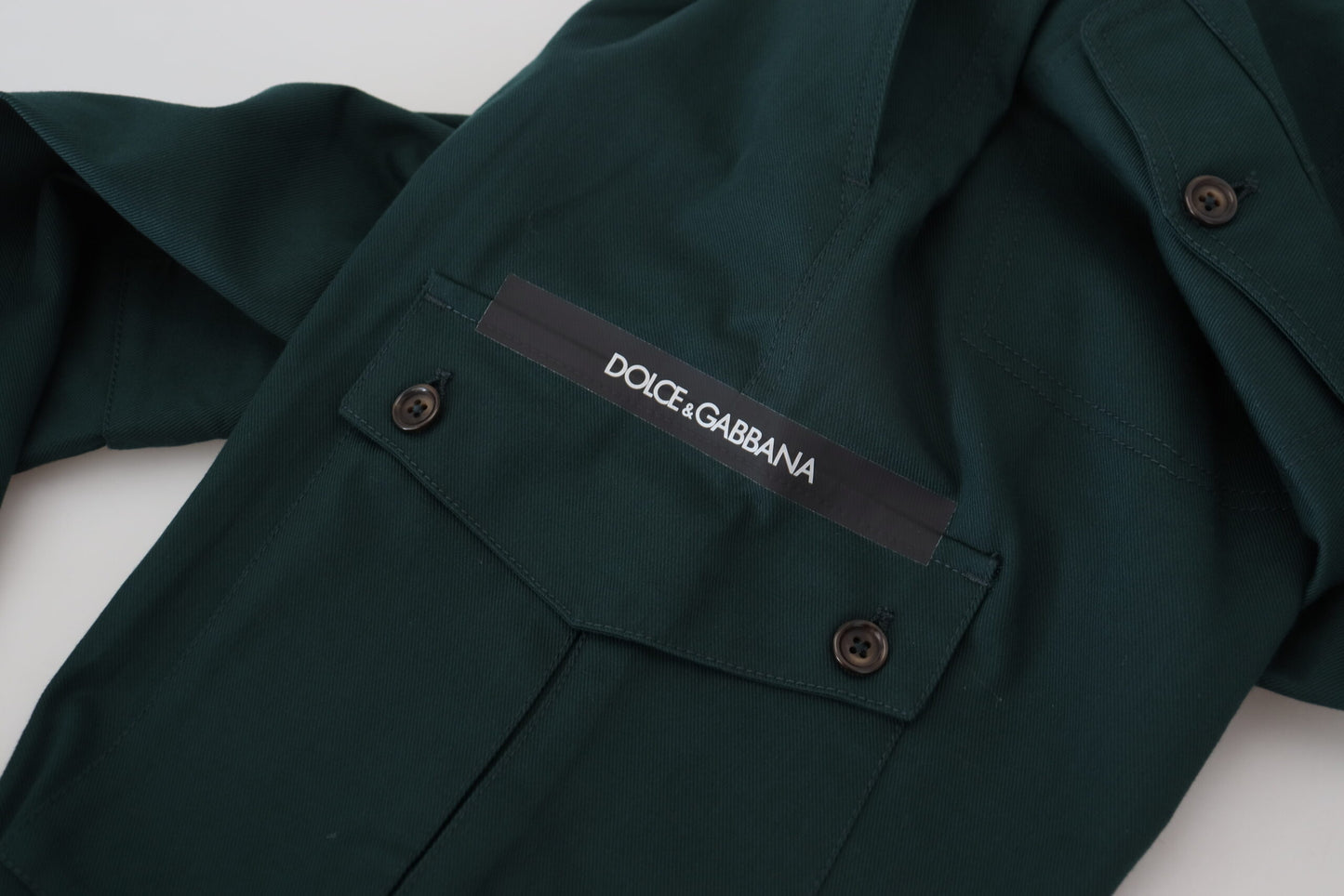 Vaqueros cargo elegantes de corte ajustado en verde