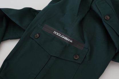 Vaqueros cargo elegantes de corte ajustado en verde