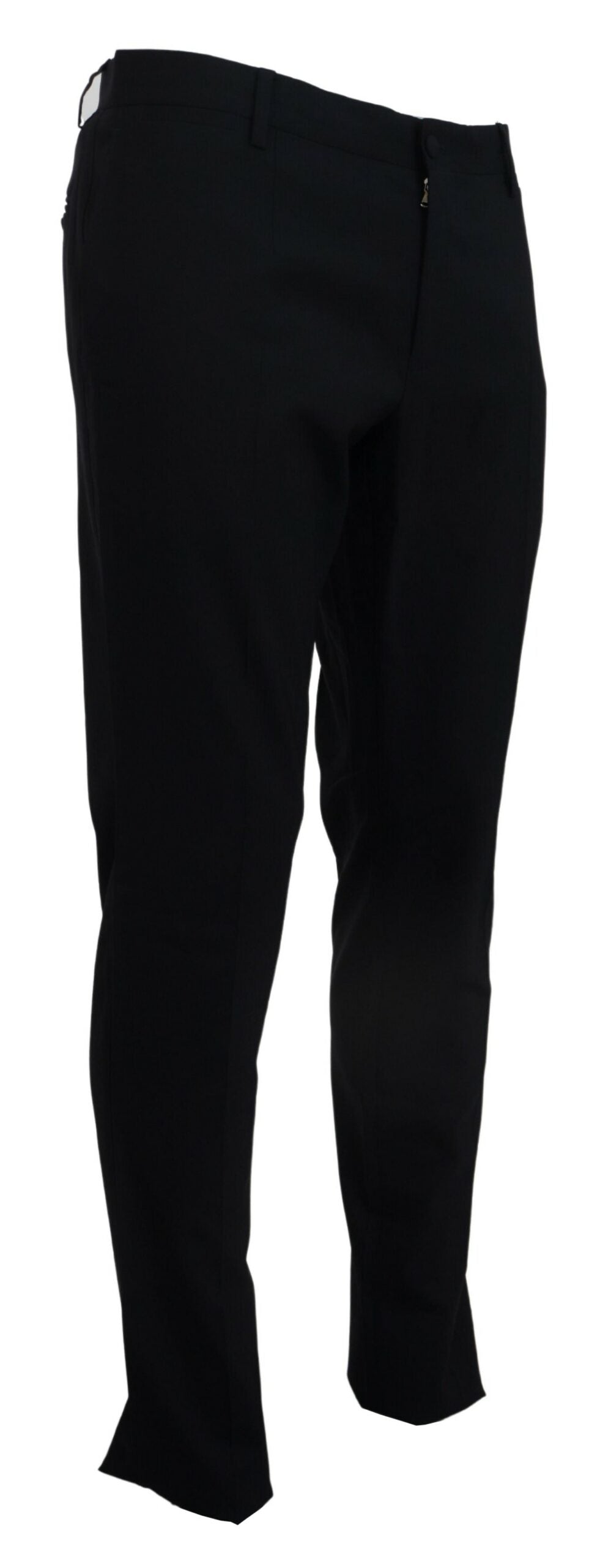 Pantalones de vestir elegantes de corte entallado en azul