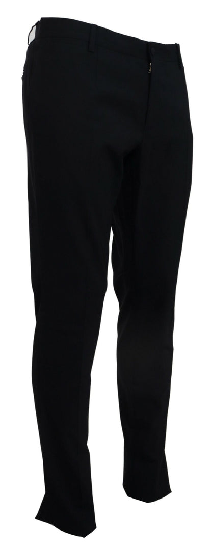 Pantalones de vestir elegantes de corte entallado en azul